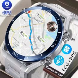 Watches 2023 New NFC ECG+PPG Bluetooth Call Smartwatch GPS Tracker Motion Bracelet Fitness For Huawei Watches Ultimate Smart Watch Men