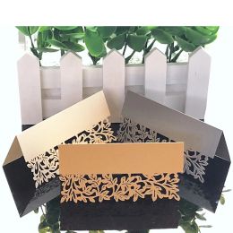 50pcs Leaves Laser Cut Place Card Baby Shower Customised Name Cards For Party Favour Table Birthday Christmas Wedding Decoration