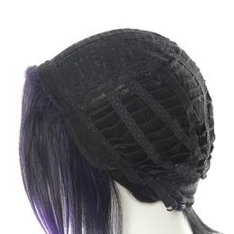 Anime Kochou Shinobu Cosplay Wig Black Purple With Butterfly hairpin Heat Resistant Hair Cosplay Wigs + Wig Cap