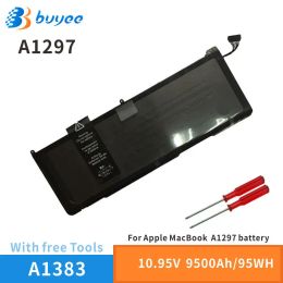 Batteries Genuine A1383 Laptop Battery For Apple MacBook Pro 17"A1297 Notebook Smart Portable Spare MC725 MD311 10.95V 95WH Free Tools