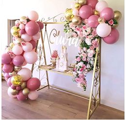 Wedding arch Balloons Pink Gold Confetti Balloons Garland Burgundy Party Decorations Burgundy and Gold Wedding Decorations