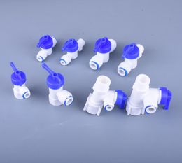 1/4 Hose Fitting Plumbing Fittings for Water Pipe Quick Connector 3/8 Filter Attachment Valve Family RO System Home Improvement