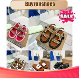 Vintage printing slipper sandal Casual shoes rubber Slide luxury Designer Sliders Summer outdoors womens mens flat slippers Mule Plaid classic 2024