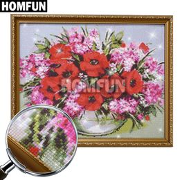 HOMFUN DIY 5D Diamond Painting "Animal Bird Taps" Full Diamond Embroidery Sale Picture Of Rhinestones For Festival Gifts