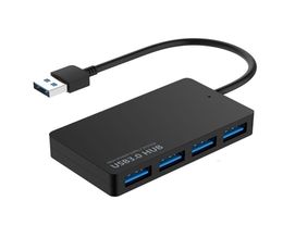 whole Protable Compact USB 30 4 Port Hub Splitter simple Adapter Ultra Speed for Laptop Computer PC Power Supply5418877