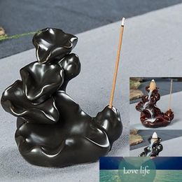 Mini Chinese Style Incense Holder Mountain Stream Ceramic Incense Burner295l