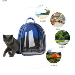 Breathable Transparent Capsule Pet Cat Puppy Travel Space Backpack Carrier Bag