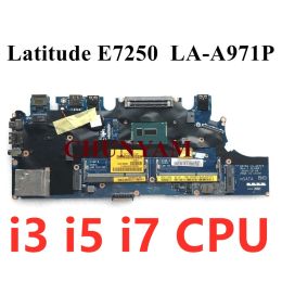 Motherboard ZBZ00 LAA971P FOR Dell Latitude 7250 E7250 Laptop Motherboard F9HCX 2PVP8 NK44R TPHC4 I3 I5 I7 CPU Mainboard CY