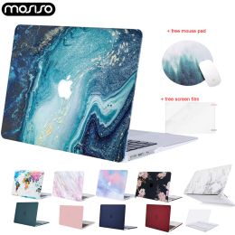 Cases MOSISO for Macbook Air Retina Pro 13 15 touch bar Laptop Shell Case A1706 A1989 A2159 A1466 A1932 Air 13 inch Case Cover 2019