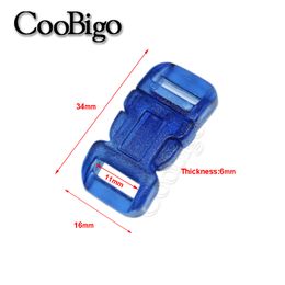 10pcs Colorful Side Release Buckle Clip Clasp Webbing Strap Belt Backpack Bag Paracord Bracelet Dog Collar DIY Accessories 10mm