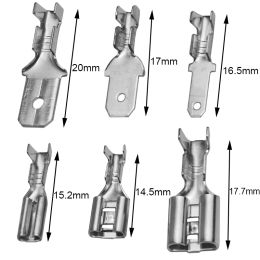 50Set(100PCS) Quick Splice 2.8/4.8/6.3mm Male and Female Spade Connectors Wire Crimp Terminals Block For Car Speaker Electrical