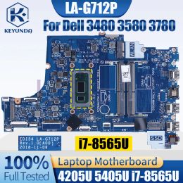 Motherboard LAG712P For Dell 3480 3580 3780 Notebook Mainboard 4205U 5405U i78565U 05CF0M 0VFMW4 0C75M5 Laptop Motherboard Full Tested