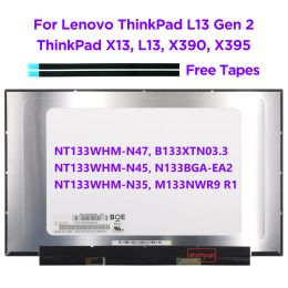 Screen 13.3 Laptop LCD Screen NT133WHMN47 Fit N133BGAEA2 B133XTN03.3 M133NWR9 R1 For Lenovo ThinkPad X13 X390 X395 L13 Gen 2 30pin