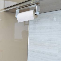 SHGO HOT-Self Adhesive & Wall Mount Paper Towel Holder & Dispenser,Kitchen Tissue Towel Holder Stand Under Cabinet-Silver