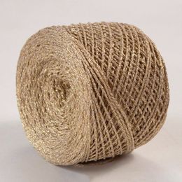 New 250g Unique Colorful Glitter Gold Silver Silk Metallize Yarn Skein Crochet Yarn for Knitting Hand Knit Sewing Thread X3055