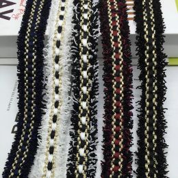 5yard New multi-color diy black and white Colour small fragrance style clothing neckline collar braid lace accessories