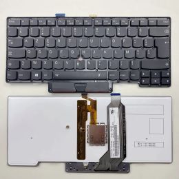 Keyboards French Backlit Laptop keyboard For ThinkPad Lenovo X1 Carbon 1st Gen Fru 04Y0797 parts no 0C02188 FR Azerty Layout