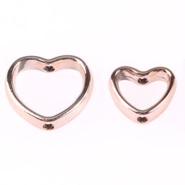 50pcs Two Hole CCB Love Heart Square Circle Flower Shape Frame Spacer Beads Connectors For Jewelry Making Diy Charms Earrings