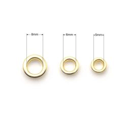 KALASO 100set Brass Material Gold Colour 4mm/5mm/6mm/8mm/10mm Grommet Eyelet With Washer Fit Leather Craft Shoes Bag Diy Supplies