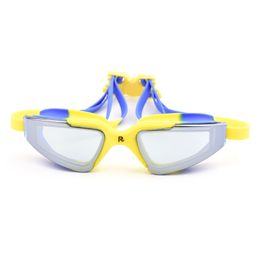 SG020 Adult plating large frame waterproof anti-fog swimming goggles water world swimming pool training swimming glasses