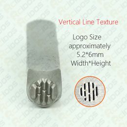 BateRpak Sprinkle pattern/shapes/Vertical line Texture design stamp 6MM series,DIY Bracelet/jewelry steel stamp,1pcs price