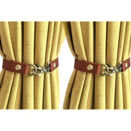 Leather Curtain Tie Backs Leather Drapery Tiebacks Window Holdbacks Housewarming Gift Modern Home