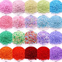 800pcs 2mm Japanese Uniform Glaze Plating Opaque Beads Oling Solid Glass Seedbeads for Jewelry Making Bracelet Charm Bead