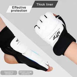 Cycling Gloves 1Pair Taekwondo Leather Foot Sparring Karate Ankle Protector Guard Gear Boxing Martial Arts Sock Adult Kid