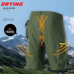 OUTTO Summer Men's Cycling Shorts Mountain Bike Downhill Breathable Shorts Loose Fit MTB Bicycle Outdoor Sports Shorts M-5XL