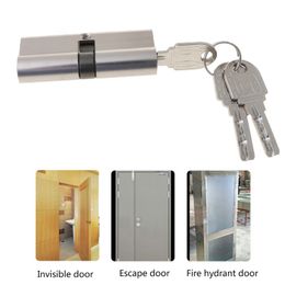 Double Open Lock Door Window Security 60 70 80 90mm Key Anti-Theft Door Lock