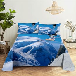 X-Games Bedding Sheet Home Digital Printing Polyester Bed Flat Sheet With Pillowcase Print Bed Sheet