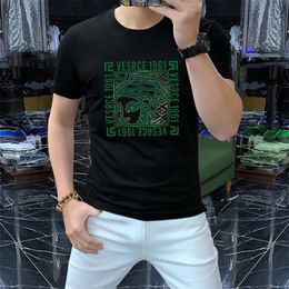 Luxury New Style 2024 Mens Fashion Mens Designer T Shirts Wholesale Clothing Black White Designer Men Casual Top Short Sleeve Asian Size M-4XL