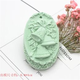 Christmas Bell Handmade Silicone Mould Soap Candle Mould Diy Craft Moulds Clay Aroma Stone Moulds