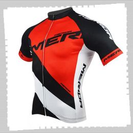 Cicling Jersey Pro Team Merida Mens verão Summer Quick Sports Uniformes uniformes de bicicleta de montanha camisetas