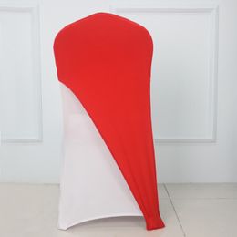 50pcs Spandex Wedding Chair Cap Hoods Elastic Stretch Half Chair Covers Bands For Banquet Event Wedding Decoration