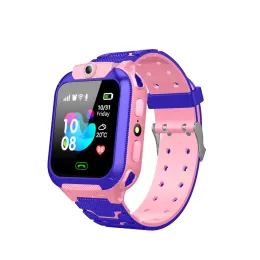 Watches Kids Smart Watch Sim Card SOS Phone Call LBS Positioning History Footprint Tracking Safety Zone Life Waterproof Children's Gifts