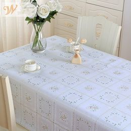 2019 Lace Tablecloth Tea Table cover Dinning Floral Tablecloth Table Cloth Wedding Decor Translucent Table Cover