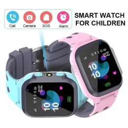 Watches 2023 Kids Smart Watch Sim Card Call Phone Smartwatch For Children SOS Photo Waterproof Camera LBS Location Tracker Gift