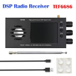 Radio TEF6686 DSP Radio Receiver FM(65108Mhz)&SW/MW/LW(14427000Khz) Full Band Radio Receiver 3.2 Inch LCD Portable Shortwave Radio