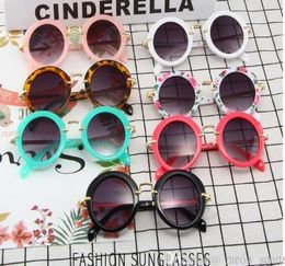 Children round Sunglasses with circular frames Fashionable Metal Ocean Pieces Children039s Sunglasses New Kids Sunglasses Kids9919166