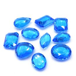 10pcs/lot 20-25mm Acrylic Crystal Gem Rectangular Oval Diamond Shape Pawn Stones For Girl Birthday Gift Jewellery box Accessories