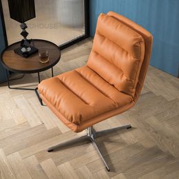 Household Leather Office Chairs Light Luxury Back Computer Chair Home Furniture Modern Simple Study Lifting Swivel Gaming Chair