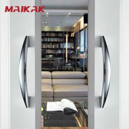 MAIKAK Bright chrome Handles Kitchen Cabinet Handles Solid Drawer Knobs Silver Cupboard Door Wardrobe Pulls Furniture Handle