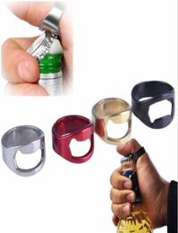 Creative stainless steel ring opener finger ring beer bottle opener cool bar party kitchen tools mental cap openers multicolors6209788