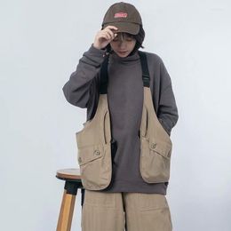 Men's Tank Tops Hip Hop Outside Summer Japanese Street Tactical Vest
