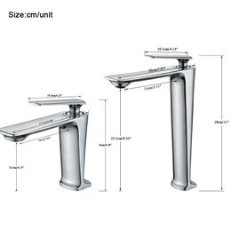 MYQualife Black Tall Basin Brass Sink Faucet Bathroom Mixer Tap Single Handle Hot Cold Water Deck Mounted Vanity Sink Faucet