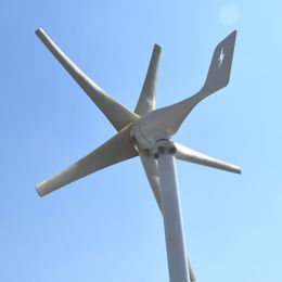 China Factory 4000W 3/ 5 Blades Wind Generator Three Phase AC 12V 24V 48V Wind Turbine With MPPT Wind Controller For Home Use