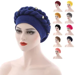 Berets Casual Turban Cap Headgear Lightweight Brimless Headwrap Pure Colour Accessory Women Hat For Washing Face