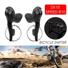 Road Bike Shifters Double Trip 7 8 9 10 11 Speed Lever Brake Bicycle Derailleur Groupset Shifter Lever Front & Rear Derailleur