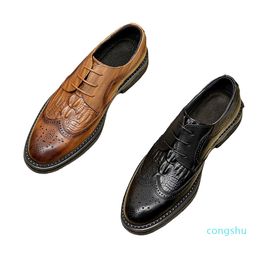 15a Wear Resistance Herren Schuhe Leder Designerschuhe Männer lässige Schuhe bequemer Chausous Luxe Dessinger Männer wandeln vielseitig